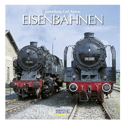Comello Wandkalender Eisenbahnen 30 X 30 Cm Papier Blauw/grijs