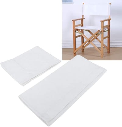 Dailygoods- Stoeldoek Set - Canvas Vervanging - 2 x Stoelhoes - Houten Stok - Diverse Kleuren - Afmetingen 52,5 x 19,5 cm - Stoelbekleding