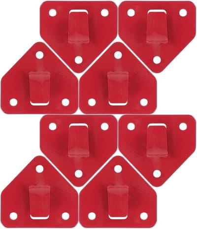 Stabiele metalen wandbeugel voor brandblussers - 8-delige set, geschikt voor wandmontage en diverse brandblussers