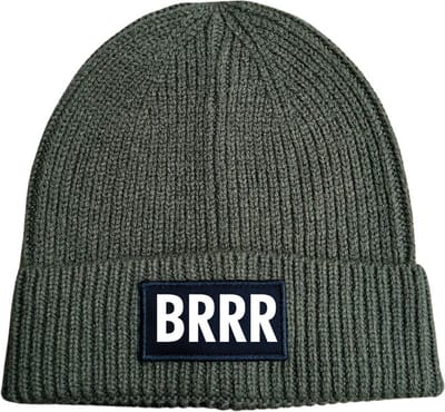 Brrr wintermuts rib gebreid military green - soBAD. | Wintersport | Après ski outfit Warme Muts voor Volwassenen | Heren en Dames Beanie
