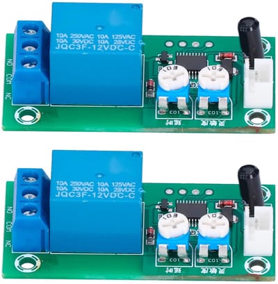 Zeynomax - Vibratie Sensor Module - Instelbare Alarm Sensor - 12V DC Set van 2 - Betrouwbare beveiliging - Geschikt voor verschillende toepassingen ..