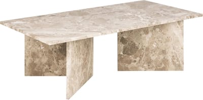 Giga Living Salontafel Zivik - Bruin Marmer - 140x70x42cm