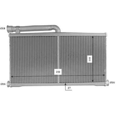 Warmtewisselaar, interieur verwarming NRF 54206