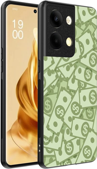 Smartphonica Telefoonhoesje Geschikt voor Oppo Reno 9 Pro Plus met Geld Opdruk - TPU Backcover Case With Money Design geschikt voor Oppo Reno 9 Pro Plus