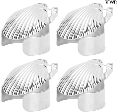 RFWR® Hittebestendige Kaarsenstopper 4-pack Metalen Kom Patroon Automatisch Doven voor Thuisgebruik