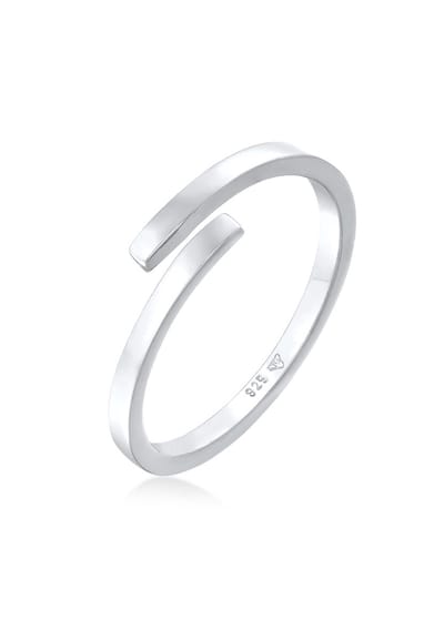 Elli - Ring - Dames Wikkel Open Geo Trend in 925 Sterling Zilver - Dames