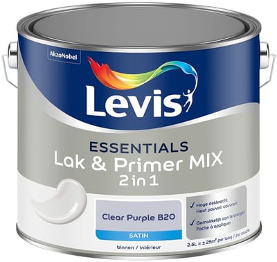 Levis - Essentials Lak & Primer Mix - Clear Purple B20 - Mengverf - 2,5 L