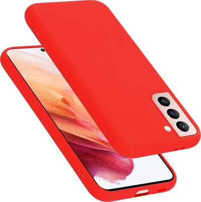 Cadorabo Hoesje geschikt voor Samsung Galaxy S22 in LIQUID ROOD - Beschermhoes gemaakt van flexibel TPU silicone Case Cover
