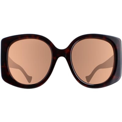 Gucci GG1257S 002 donker havana bruin zonnebril