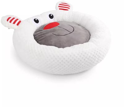 AFP Hondenmand - Hondenknuffel - Hondenkussen - Kattenmand - Kerstspeeltjes voor Katten en Honden - Ijsbeer