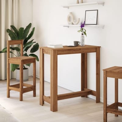 Bartafel - Hoge tafel - Gezellig samenzijn - Stabiel en duurzaam - 102x50x103.5 cm - Eikenhout