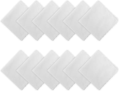 Set van 12 Witte Stoffen Zakdoeken voor Kostuums en Bruiloften - Zacht Katoen 30x30CM