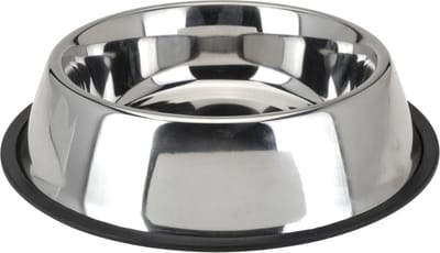 Tom Hondenvoer- En Drinkbak Ema 1,7 Liter Rvs 33,5 Cm Zilver