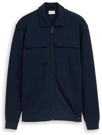 Tom Tailor - Overshirt - Heren - L - Blauw - Katoen - 1050168