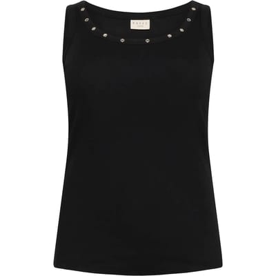 Damestanktop KAFFE Curve KCCarina Eyelets