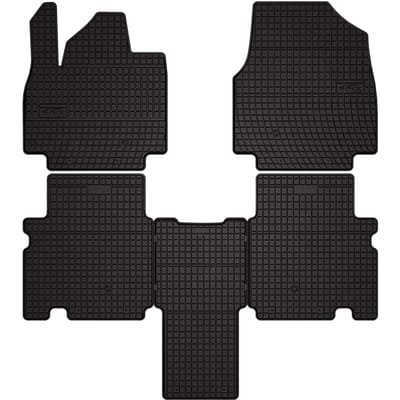 Wielganizator SolidPRO Serie - Zwarte Rubber Automatten - Kia EV9 - Op Maat Gemaakt - Anti-Glijrand