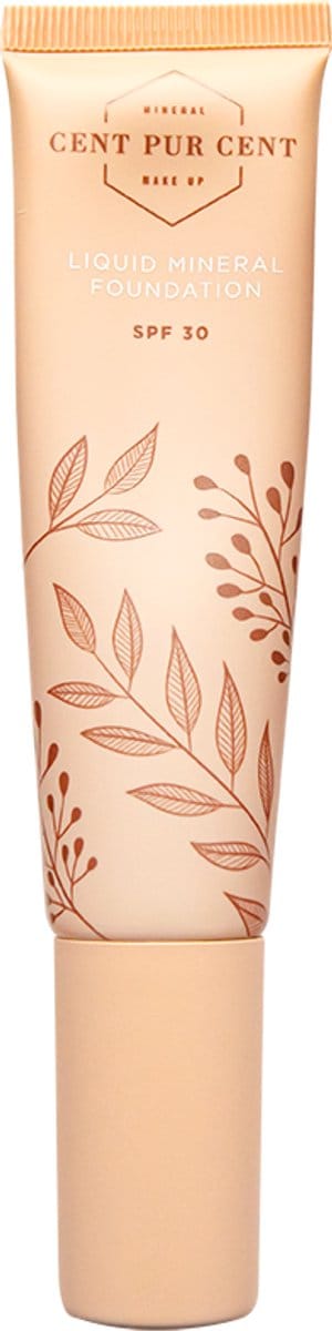 Cent Pur Cent Liquid Mineral Foundation 2.0 - SPF30 - Zijdezacht - Egaliserend - Zonbescherming