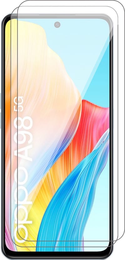 Screenprotector geschikt voor Oppo A98 - 2x Glas Screen Protector