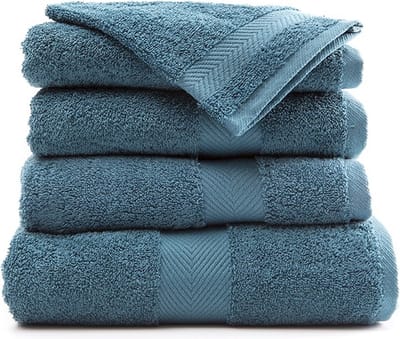 Casilin Royal Touch - Hotel Kwaliteit - Pakket van 3 Gastendoekjes - 30 x 30 cm - Petrol Blauw