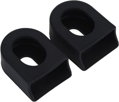 Fiets Crankbescherming Set van 2 Stuks, Beschermende Hoezen voor Crankarmen, Geschikt voor Racefietsen en MTB's, Zwart