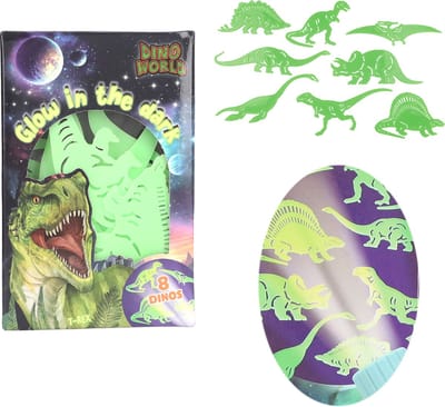 Depesche - Dino World glow in the dark stickers