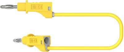 Electro PJP 2117-CD1-100J Meetsnoer Bananenstekker Bananenstekker 1.00 m Geel 1 stuk(s)