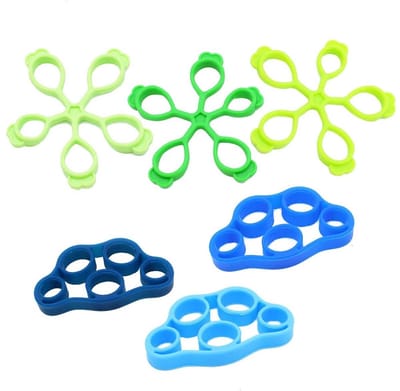 Cosensi - Silicone Finger Stretcher Kit - Vingerversterkers - Verbeter kracht en flexibiliteit - 6 Stuks - Geschikt voor training en revalidatie - ...