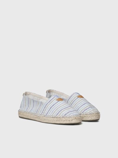 Unisex gestreepte platte espadrilles | BLANES-RN
