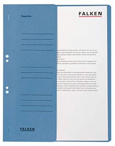 50 Stuks Nietmachine voor A4 Mappen van Gerecycled Karton - Blauw