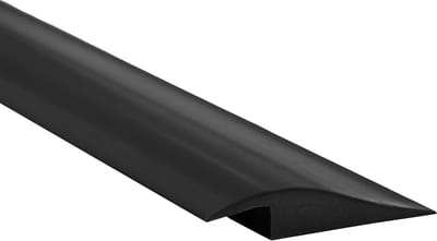 PVC Overgangsprofiel voor Hoogteverschil - 50mm Breed - 1 Meter Lang - Zwart
