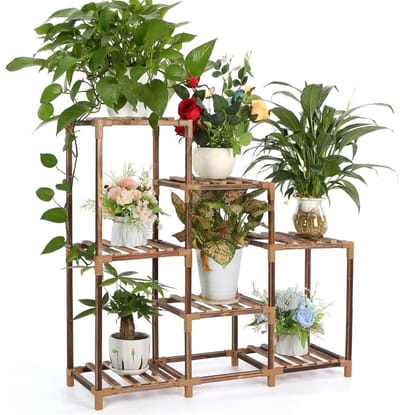 DailySupplies® Plantentafel - Plantenrek Buiten - Plantensteun - Plantenstandaard - Hout