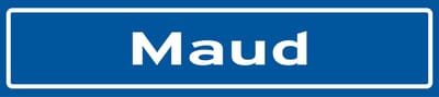 Fotofabriek Straatnaambord Maud | Straatnaambord met naam | Cadeau Maud