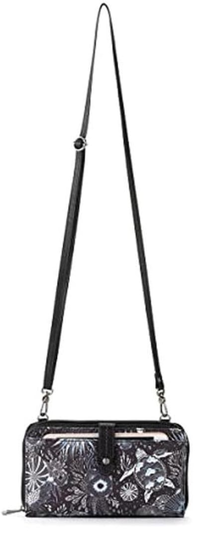Smartphone Crossbody Tas in Eco Twill met Afneembare Polsband, Midnight Seascape