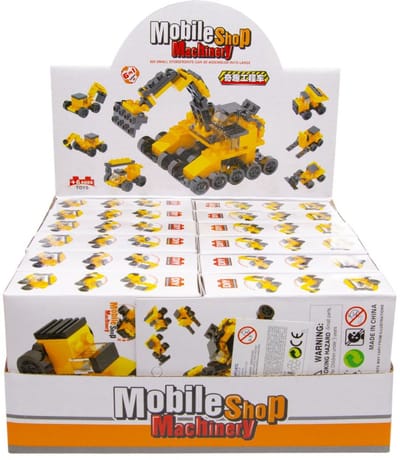 Duckiez Maak je Eigen Constructie Auto - 12 stuks