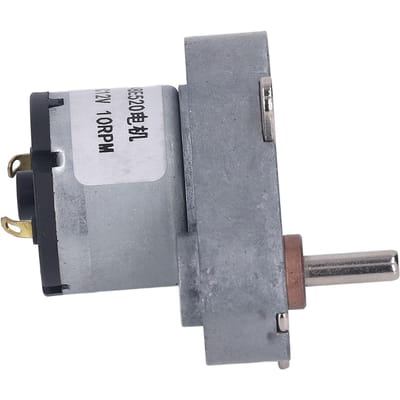 DC-reductiemotor 10RPM Aluminium Messing Excentrische Uitgaande As Sterk Lager Snelheidsreductiemotor