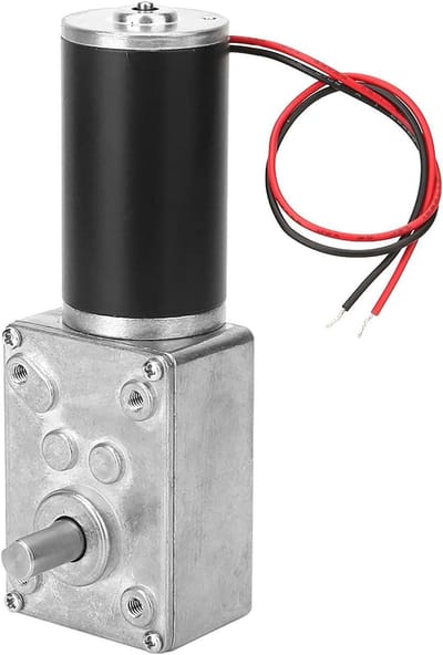 Wormwielmotor 12V - Elektrische Motor - Gordijnautomatisering - Hoge Torsie - 31mm - Metaal