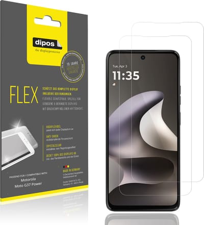dipos – 2x Beschermfolie geschikt voor Motorola Moto G37 Power | 3D Full Cover Screenprotector | 100% Passend
