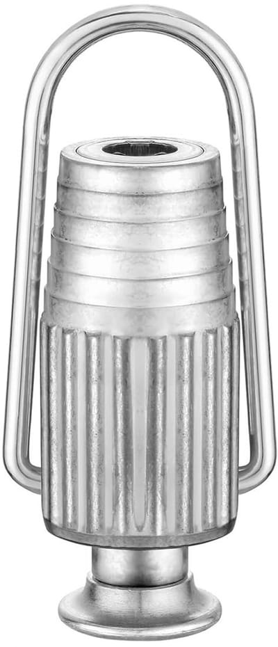 Dailygoods- Waslijnspanner Aluminium - Katrol - Waslijnbevestigingsgereedschap - Duurzaam - Voor binnen/buiten - Afmetingen 8x3,5x3 cm - Waslijn