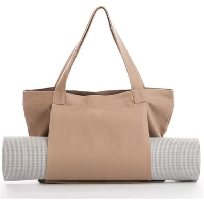 Yoga Pilates Mat Tas Canvas Draagtas, Buiten Oefenuitrusting Reizen Yogamat Schoudertas abrikoos