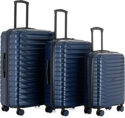 Reiskoffer Set - Hardshell Koffers - Reizen Organiseren - Uitbreidbaar Ontwerp - Set van 3 - Blauw