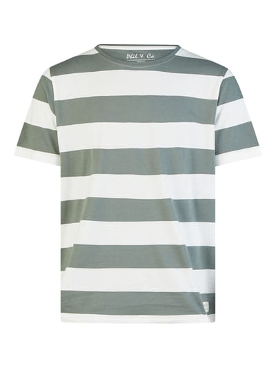 Phil & Co Heren Shortama Korte Pyjama Set Groen Gestreept - Maat XXL