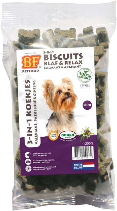 BF Petfood 3-in-1 Koekjes Mini Blaf & Relax - 12 x 200 gr - Voordeelverpakking