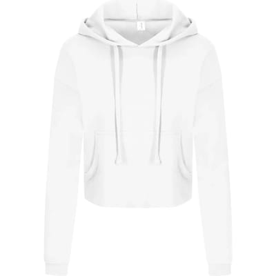 Just Hoods Women´s Cropped Hoodie JH016 - ARCTIC WHITE - L
