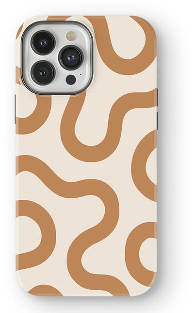 DripCase Motion Flow Tough Hoesje geschikt voor iPhone 13 Pro Max | Backcover met Mag | Trendy Design | Valbescherming | Warm Whisper