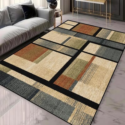 Tapijt met geometrisch patroon in Scandinavische stijl Woonkamer 120*160cm Groot kamerkleed Machinewasbaar Antislip Europees Tatamimat 40x60cm