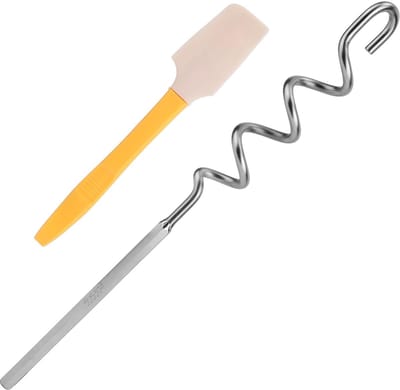 Dailygoods- Pindakaasroerder Roestvrij Staal - Notenbotermixer - Schraper - Keukengereedschap - Menggereedschap - Efficiëntie Verbeteren