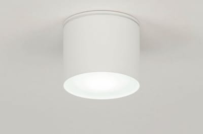 Lumidora Plafondlamp 73151 - Plafonniere - BOSA - GU10 - Wit - Aluminium - Buitenlamp - Badkamerlamp - IP44 - ⌀ 11 cm