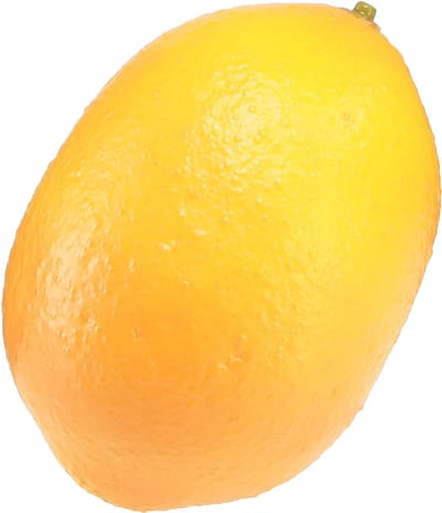 Mediterrane decoratieve citroen kunstcitroen Ø6,5cm 9cm