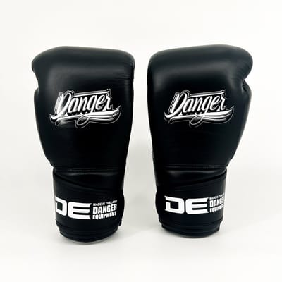 Danger Avatar Bokshandschoenen - Echt Leer - Zwart 12 oz