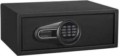 Securata Hotelkluis - Elektronische Laptopkluis Zwart - 51 x 19.7 x 36.7 cm - Elektronisch slot met cijfercode - Kluis geschikt voor 17 devices